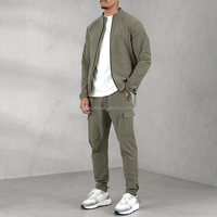 Ensemble de survêtement pour homme, veste coupe-vent légère en nylon à fermeture éclair intégrale, pantalon cargo jogger, séchage rapide, tenue technique personnalisée pour l'entraînement