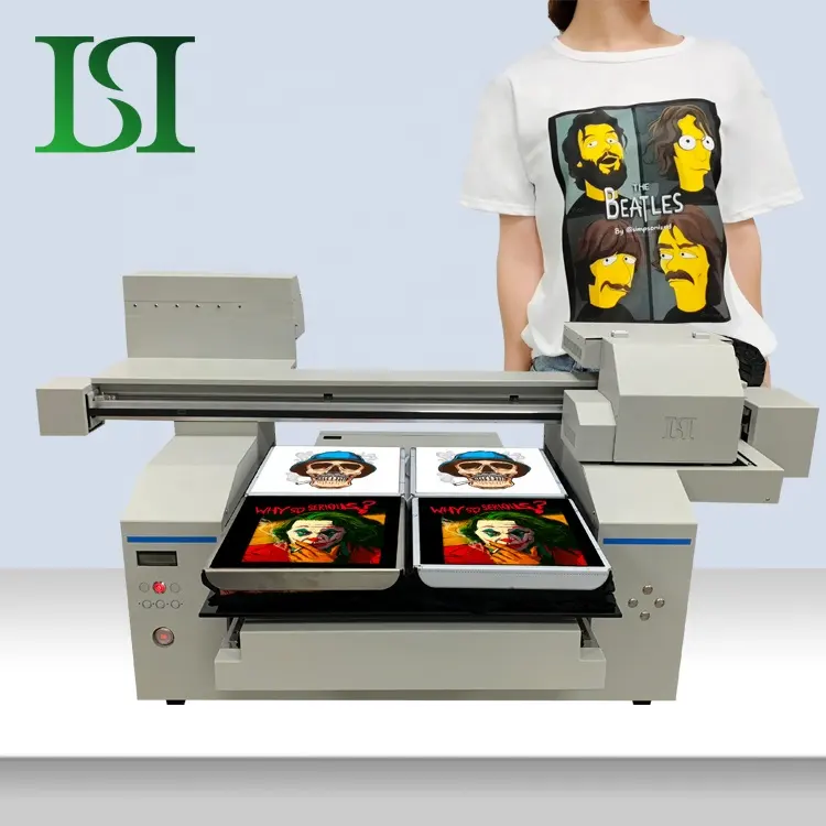 LSTA1A2-0230 6560 Good Quality Fast Printing Speed Direct to Garment t-shirt 2 or 4 Position Digital tee shirt Printer on Sale