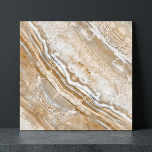 Bookmatch White 60x60cm Glossy Porcelain Tiles Luxury Marble Vein Design Floor <b>Wall</b> Cladding - Product Image 3