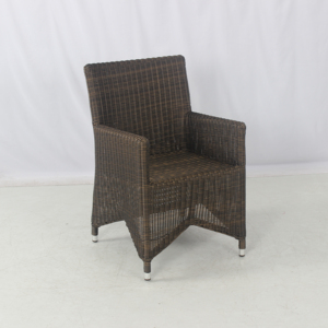 Chaise de <span class=keywords><strong>terrasse</strong></span> extérieure de haute qualité pour restaurant, en rotin synthétique brun, <span class=keywords><strong>fauteuil</strong></span> de salle à manger - Product Image 2