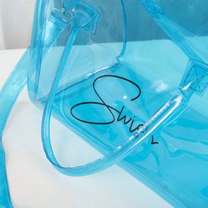 Trendy Portable European Style <b>Clear</b> Tote Spacious Convenient Storage <b>Bag</b> for Daily Use or Travel - Product Image 3