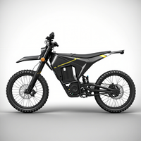 Vélo Électrique Ultra Léger 72V à Suspension Intégrale, Moteur Central, Pneus Larges, de Type Sur-Ron pour Route, Montagne, et Dirt Bike, Style Stealth Bomber