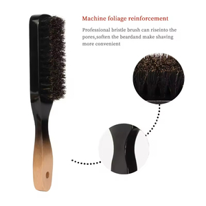 Cepillo y Peine de Madera para Barba con Cerdas de Jabalí y Cepillo para Cabello para Hombres, con Logotipo Personalizado, Gran Venta - Product Image 4