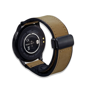 Cinturino Minimalista in Vera Pelle con Fibbia Unica per <span class=keywords><strong>Apple</strong></span> <span class=keywords><strong>Watch</strong></span> Serie 9 8 7 6 5 <span class=keywords><strong>4</strong></span> 3 <span class=keywords><strong>SE</strong></span> Ultra 2 - Product Image 5