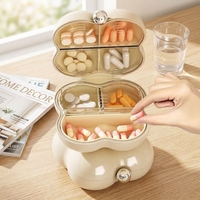 Organisateur de pilules miniature 7 jours, boîte à médicaments portable, étui à pilules de voyage, boîte de rangement en PP de qualité alimentaire, logo personnalisé