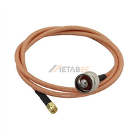 Câble coaxial RF RG142 SMA mâle vers N mâle, assemblage de 100 cm, 50 ohms, flexible, pour communication
