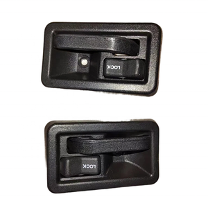 Poignée de porte intérieure de voiture avant arrière arrière compatible avec <span class=keywords><strong>Jeep</strong></span> 03-06 55176477AC 55176476AC Noir - Product Image 1