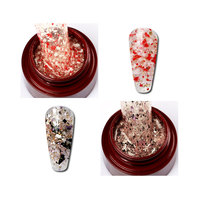 Fabricants d'ongles en gel uv CCO gel pailleté personnalisé professionnel Gel de minerai coloré