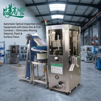 Équipement d'inspection AOI pour capuchons en verre, machine de tri optique automatisée avec station de rejet pour défauts de surface et manques de remplissage