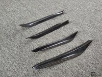 Kit de carrosserie personnalisé pour BMW X4M 23-25, style AE amélioré, avec aileron avant en fibre de carbone de haute qualité et lames décoratives