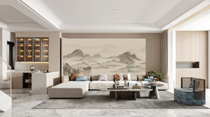 <span class=keywords><strong>Papier</strong></span> <span class=keywords><strong>Peint</strong></span> Mural Personnalisé 3D Chinoiserie Naturelle Peinture Chinoise <span class=keywords><strong>Montagne</strong></span> Autocollant Mural Décoratif - Product Image 2