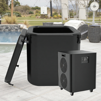 Baignoire à glace gonflable avec refroidisseur et filtre 1/2 HP 1HP 1,5HP Refroidisseur et chauffe-eau en PVC Baril de plongée froide pour la récupération