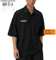 Nouvelle Chemise Cargo Tactique Brodé Gorpcore pour Homme, Tricotée Unie, Respirante, Utilitaire, Streetwear, Coupe Oversize, Manches Courtes