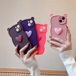 Per <span class=keywords><strong>iphone</strong></span> X XS XR <span class=keywords><strong>11</strong></span> 12 13 14 15 16 Pro MAX custodia per telefono <span class=keywords><strong>con</strong></span> cuore 3D - Product Image 3