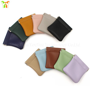 Phụ Nữ Của PU Bóp Đồng Xu Ví Màu Đen Xách Tay Trang Điểm Nhỏ Túi Lưu Trữ Du Lịch Không Thấm Nước Mỹ Phẩm Trang Sức Trường Hợp Tai Nghe Chủ - Product Image 5