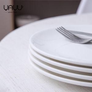 Fenn Thanh Lịch Cổ Điển Trắng Sứ Nhà Hàng Món Ăn Hiện Đại Bền Đá Gốm Bữa Ăn Tối Tấm Bộ 4 Bộ Đồ Ăn Cho Khách Sạn - Product Image 2