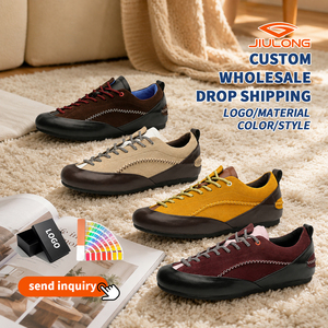 <span class=keywords><strong>Zapatos</strong></span> de <span class=keywords><strong>Hombre</strong></span> Casuales de Gamuza con Suela de Goma, Estilo Retro, de Caña Baja, Personalizados, Venta al Por Mayor, OEM, Dropshipping 2026 - Product Image 1