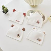 Gorro de Bebé de Doble Capa, Material de Spandex/Algodón, Agradable para la Piel y Antibacteriano, para Recién Nacidos de 0 a 3 Meses, Uso en Primavera/Otoño