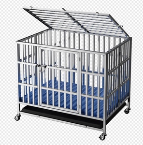 94x62x75cm High Quality square Tube Stainless Steel <strong>Pet</strong> <strong>Cage</strong> <strong>Dog</strong> <strong>Cage</strong> With <strong>Wheels</strong> <strong>Dog</strong> Crate - Product Image 1