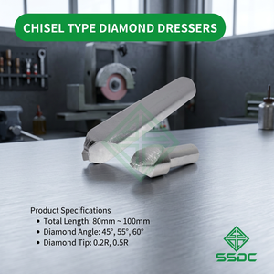 Dressoir diamanté de type burin à haute dureté, conception excellente, OEM, pour le dressage de meules de précision - Product Image 3