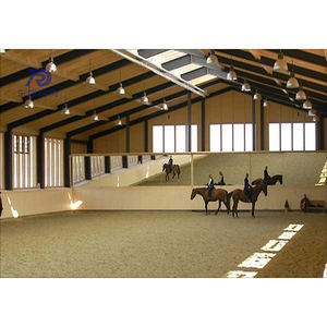 鉄骨構造ポータブル家禽農場馬安定ライディングアリーナシェッド - Product Image 1