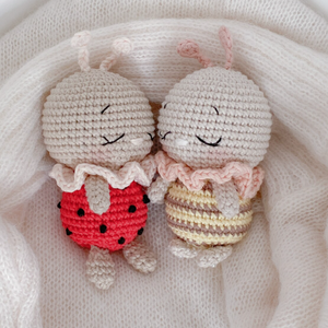 Jouet bébé adorable <span class=keywords><strong>en</strong></span> crochet miniature, coccinelle, <span class=keywords><strong>poupée</strong></span> amigurumi douce, abeille, avec tissu <span class=keywords><strong>en</strong></span> coton biologique, rembourrage <span class=keywords><strong>en</strong></span> coton PP, doublure <span class=keywords><strong>en</strong></span> maille - Product Image 5