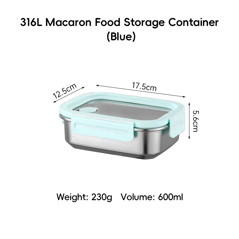600ml single compartment(blue)
