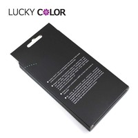Vente en gros Eco Friendly High Conception de carton ondulé Logo personnalisé Noir Imprimé Mobile Luxe Carton Téléphone Cas Boîte d'emballage de papier
