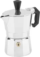 Express alüminyum Espresso Stovetop kahve makinesi gümüş 1 bardak Moka Pot küba kahve makinesi