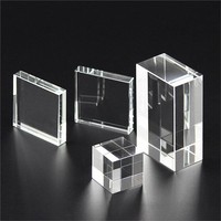 Noble gros haute qualité K9 blanc Sublimation cristal Cube pour gravure bureau Plaque cadeaux trophée prix