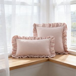 Квадратные наволочки для дивана-кровати, мягкие велюровые чехлы для подушек с помпонами для гостиной, спальни, домашнего декора - Product Image 4
