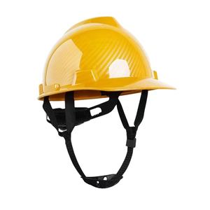 خوذة أمان عالية الجودة بنمط ألياف الكربون معتمدة من OSHA، خوذة بناء كاملة الحافة مع أربطة رأس V/T/دائرية - Product Image 2