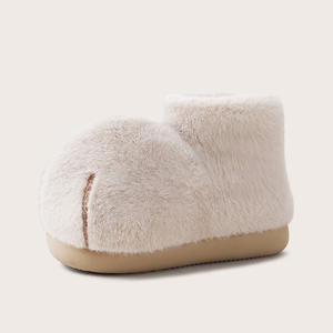 Vente en gros de pantoufles en peluche en coton avec motif de patte de chat en forme de boule de neige créative et mignonne, comme cadeaux - Product Image 6