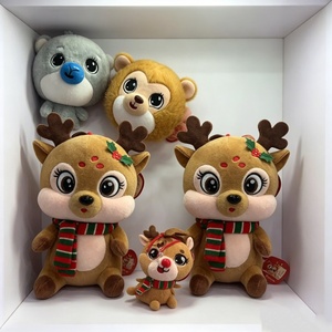 Customized <b>Cute</b> Cartoon <b>Bear</b> Plush Pillow with Embroidered Design Stress Relief Toy for Festive Use - Product Image 4