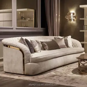Divano in tessuto di alta qualità in stile moderno personalizzato set mobili, design italiano di lusso componibile 1 + 2 + 3 posti divano in velluto per soggiorno
