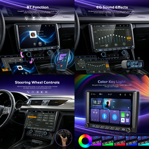 Estéreo para Auto Podofo 2Din, Pantalla Táctil Incell <span class=keywords><strong>de</strong></span> 9 Pulgadas, Carplay/Android Auto Inalámbrico, FM/AM/RDS, Reproductor MP5 para Auto con Doble Perilla, <span class=keywords><strong>YouTube</strong></span> Video, ODM - Product Image 3
