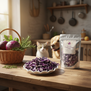 Friandises pour animaux de compagnie lyophilisées Friandises pour chiens Chou violet lyophilisé Friandises lyophilisées pour animaux de compagnie Friandises pour chats Collations pour chats - Product Image 1