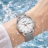 Montre automatique en acier inoxydable BOMAXE, nouveau style, pour femme et couple, design simple, bracelet de 18 mm, quartz, 5 mm, vente en gros, bracelet en maille