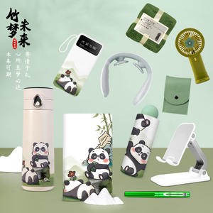 ชุดของขวัญแพนด้าไล่ตามความฝัน กระเป๋าผ้าแคนวาส ของที่ระลึกธุรกิจส่วนบุคคล ของชำร่วยตรุษจีน - Product Image 2