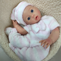 Poupée Reborn en Silicone Corps Entier de 40 cm (16 Pouces) pour Filles, Sculptée comme un Bébé Prématuré, Idéale pour la Photographie et l'Exposition de Nouveau-nés