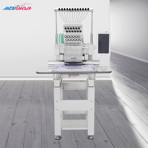Machine à broder plate monotête commerciale informatisée automatique 9/12 aiguilles pour T-shirts, casquettes, logos – Idéale pour les débutants - Product Image 1