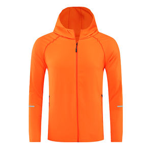 Chaqueta Deportiva Ligera de Lona para Hombre y Mujer, Cortavientos, Protección Solar, Transpirable, con Cremallera Larga, Cómoda, para Primavera y Otoño - Product Image 2