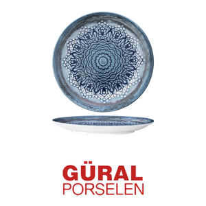 Plato de Cena Gural Blue Voyage con Impresión Digital, Porcelana Nueva, 27 cm, para Restaurantes, Servicios de Catering, Hoteles, Venta al por Mayor - Product Image 4