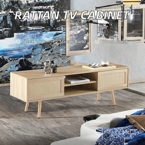 จัดส่งฟรี ตู้วางทีวีหวายทันสมัย แข็งแรง ทนทาน เฟอร์นิเจอร์ห้องนั่งเล่นสำหรับอพาร์ทเม้นท์ - Product Image 2