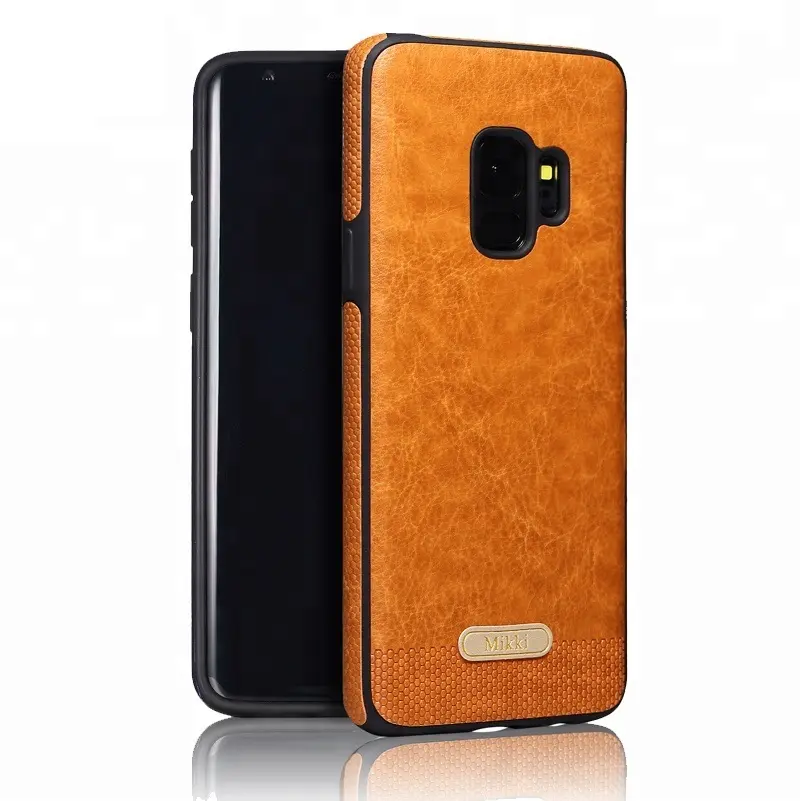 Vintage Soft PU Leather Phone Case Cover For Samsung Galaxy S9 Plus