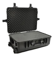 Valise de transport personnalisée à deux roues, indice de protection IP67, couleur noire, protection des instruments, modulaire