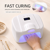 Lampu Kuku LED UV Dual Zone Sensor Pengering Cepat Langsung dari Pabrik, Profesional untuk Salon dan Rumah dengan 4 Pengaturan Timer Harga Terjangkau