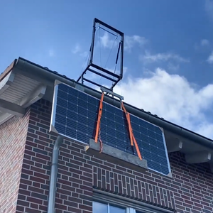 Электрический металлический подъемник-флиппер 220В с регулируемым углом наклона, дистанционным управлением, тросовым приводом, двигателем 0.45кВт, грузоподъемностью 150кг для строительства и складов - Product Image 6