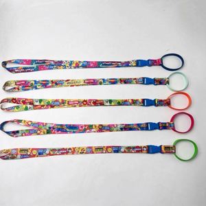 Personalized Logo Custom <b>Polyester</b> Heat Transfer Printed Adjustable Length Wine Beer Water Bottle Cup Holder Neck Strap <b>Lanyard</b> - Product Image 6