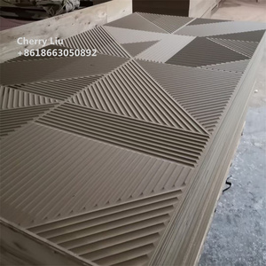 Décoration panneaux muraux en bois massif sculptés planches de pin mur en bois de pin revêtement de panneaux de bois de charpente - Product Image 3